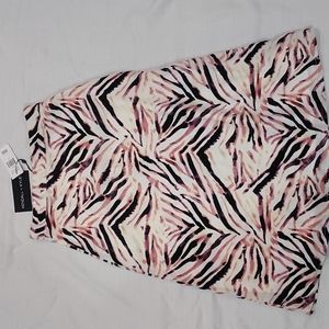 Kendall + Kylie Blush Midi Lined Skirt